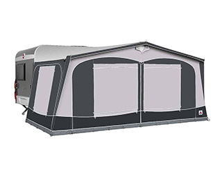 Dorema Garda 240 De Luxe Antraciet Met Gesloten Raamkleppen