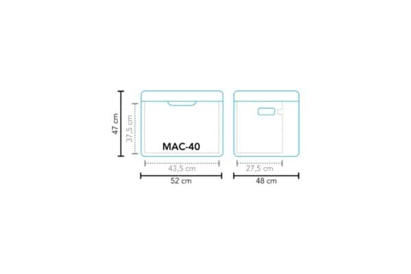 Mestic Koelbox Absorptie MAC-40 AC/DC 30mbar - Afbeelding 4
