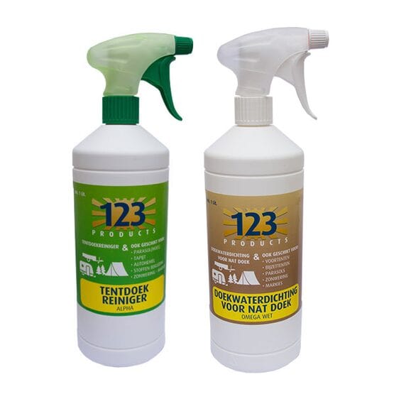 Set Alpha tentdoekreiniger en Omega waterdicht WET - Afbeelding 2