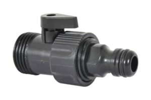 Steelaansluiting met kraan