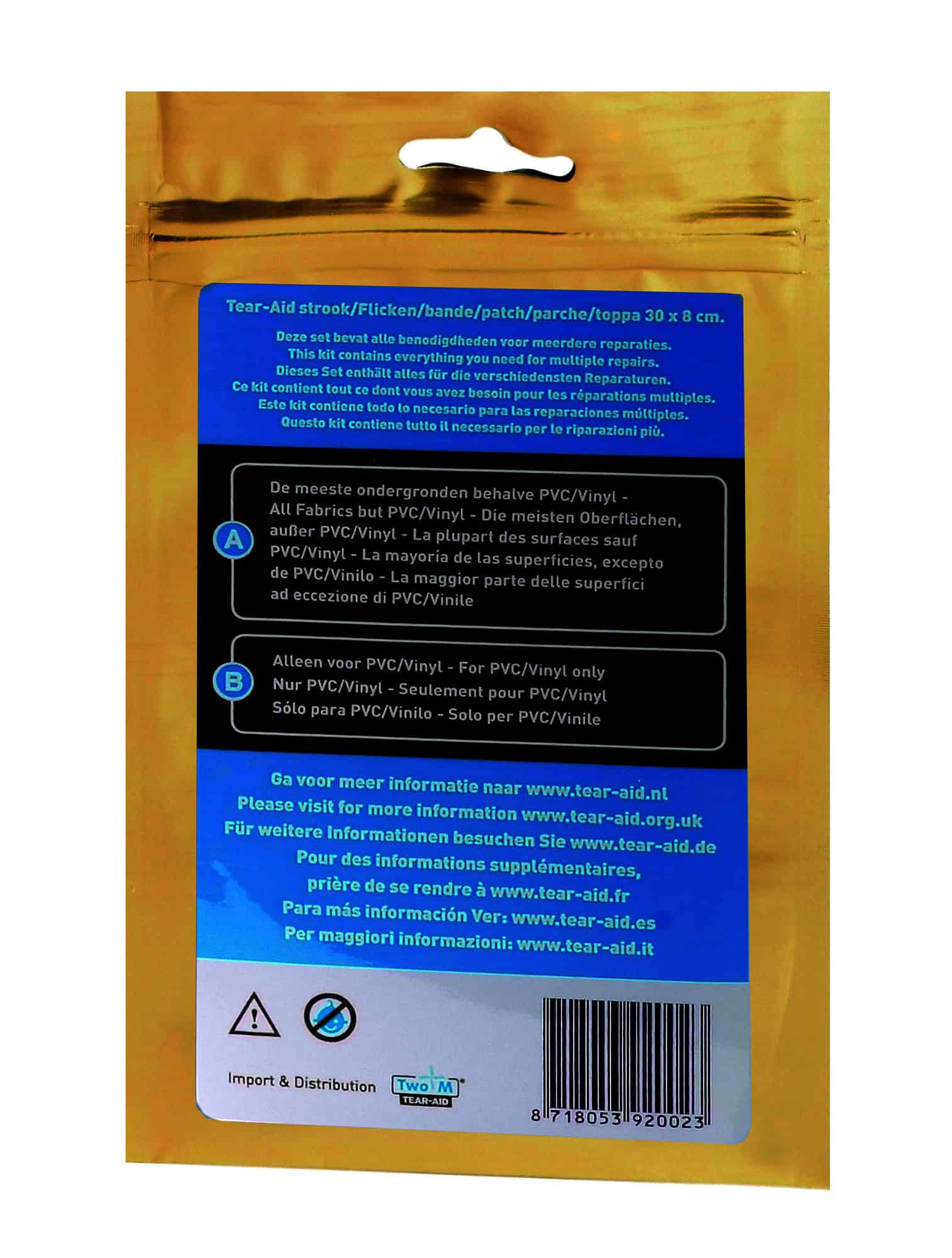 Tear-Aid Type B reparatiemiddel PVC en Vinyl - Afbeelding 2